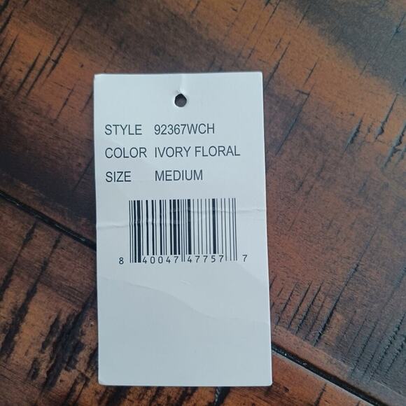 WAYF Whisper Pink Floral Midi Dress Square Neck Puff Sleeve Tie Back M NWT - Picture 13 of 13